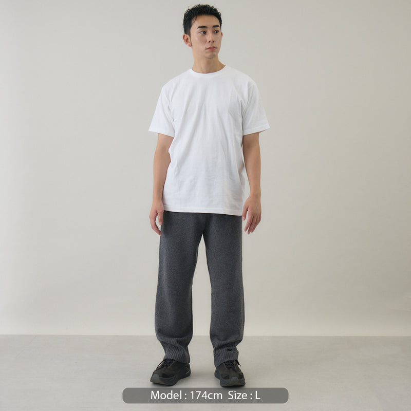 ウールカシミヤ ニットパンツ