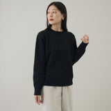 ウールカシミヤ クルーネックニット プルオーバー