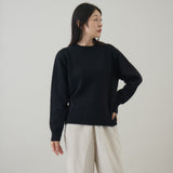 ウールカシミヤ クルーネックニット プルオーバー