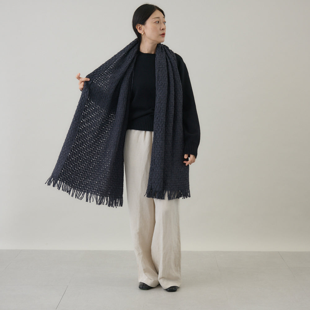 ふんわり軽やか空羽織りストール｜日本製 男女兼用 – kuros.style