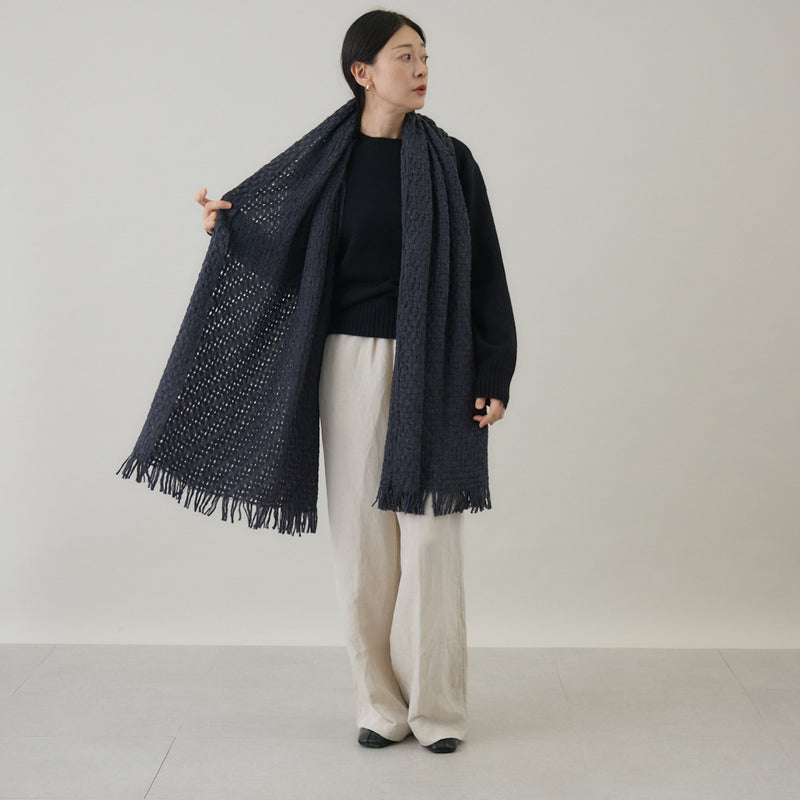 ふんわり軽やか空羽織りストール｜日本製　ユニセックス