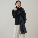 ふんわり軽やか空羽織りストール｜日本製　ユニセックス