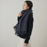 ふんわり軽やか空羽織りストール｜日本製　ユニセックス