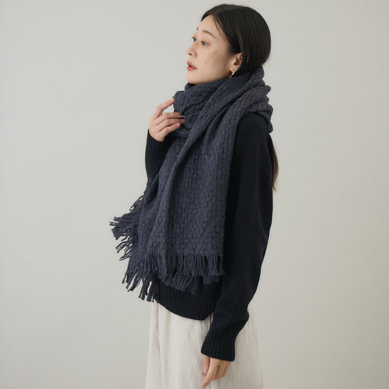 ふんわり軽やか空羽織りストール｜日本製　ユニセックス