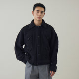 MERINO WOOL HANDKNITING G JACKET II |　ウール100％  ニットGジャン メンズ