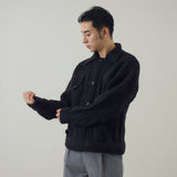 MERINO WOOL HANDKNITING G JACKET II |　ウール100％  ニットGジャン メンズ