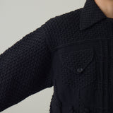 MERINO WOOL HANDKNITING G JACKET II |　ウール100％  ニットGジャン メンズ