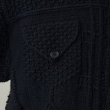 MERINO WOOL HANDKNITING G JACKET II |　ウール100％  ニットGジャン メンズ