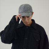 【Nine Tailor × kuros’別注】ウールシャギーキャップ｜チェック柄 日本製