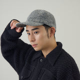 【Nine Tailor × kuros’別注】ウールシャギーキャップ｜チェック柄 日本製