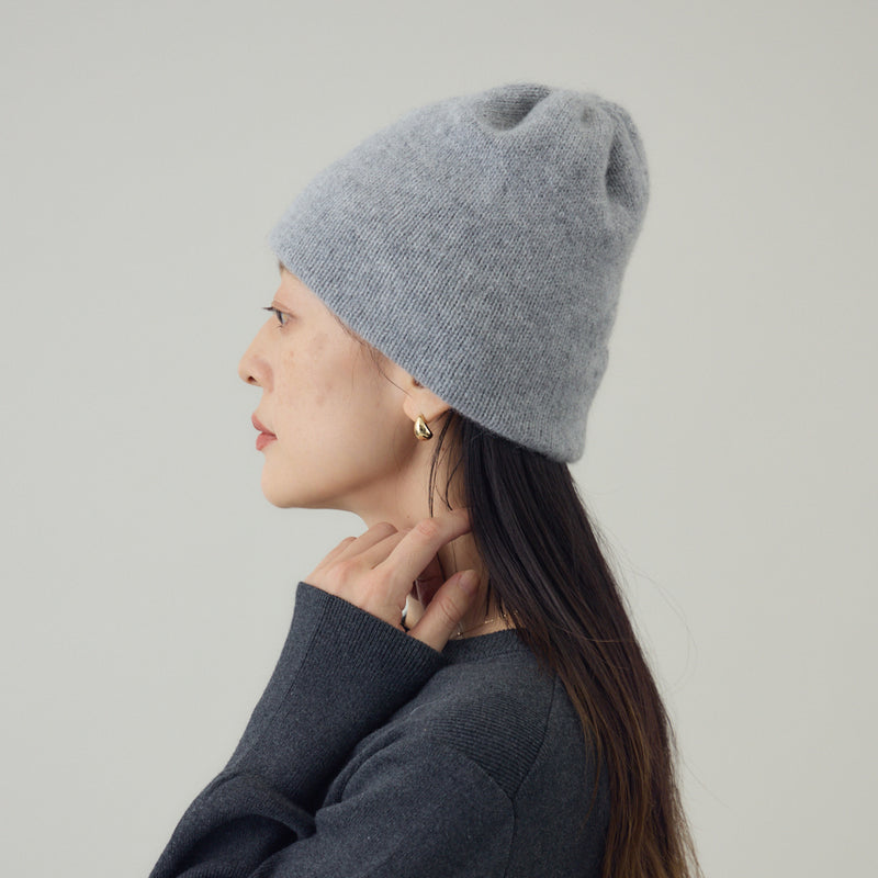 ベビーアルパカ混ニット帽｜ビーニー kuros’別注色 日本製