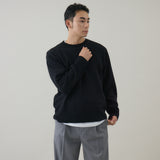 ウールカシミヤ クルーネックニット プルオーバー