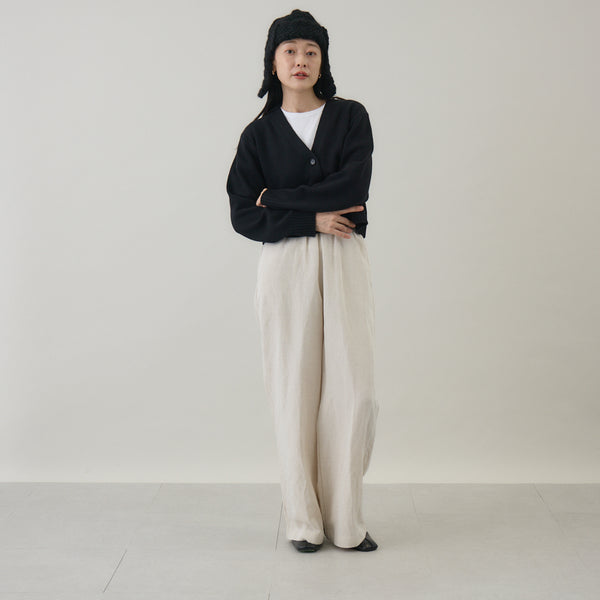 あったか耳付きニット帽｜手編み ウール100％ 日本製