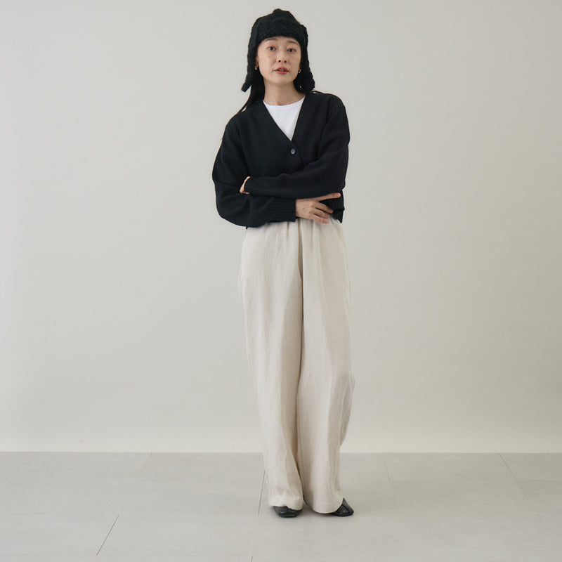 あったか耳付きニット帽｜手編み ウール100％ 日本製