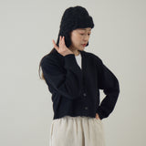 あったか耳付きニット帽｜手編み ウール100％ 日本製