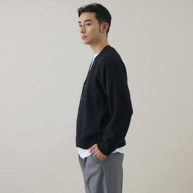 ウールカシミヤ Vネックカーディガン レギュラー