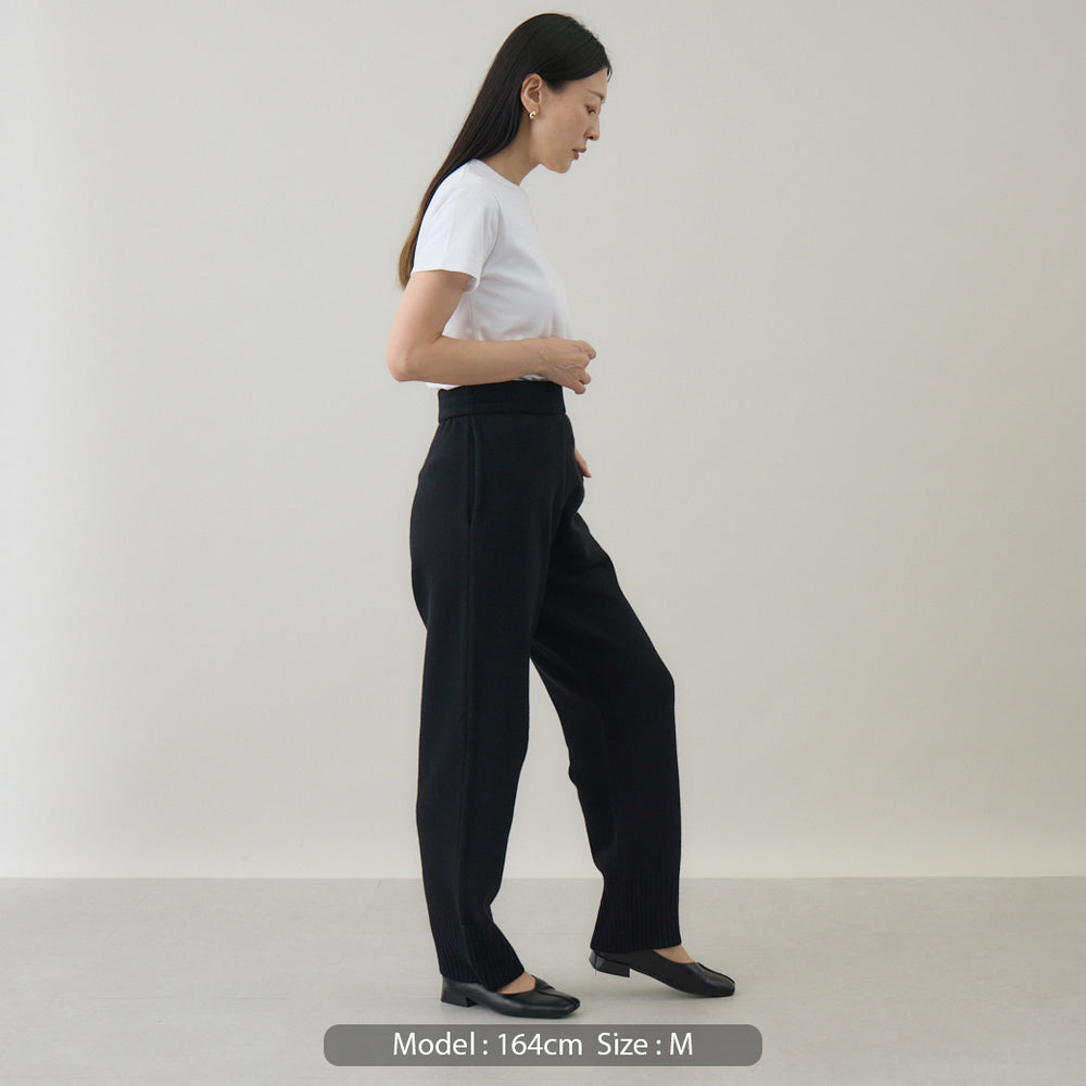 ウールカシミヤ ニットパンツ – kuros.style