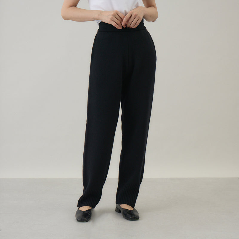 ウールカシミヤ ニットパンツ