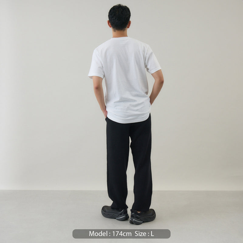 ウールカシミヤ ニットパンツ