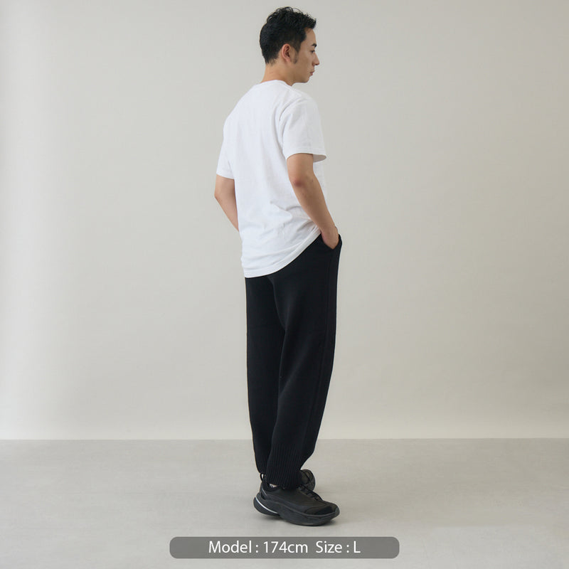 ウールカシミヤ ニットパンツ