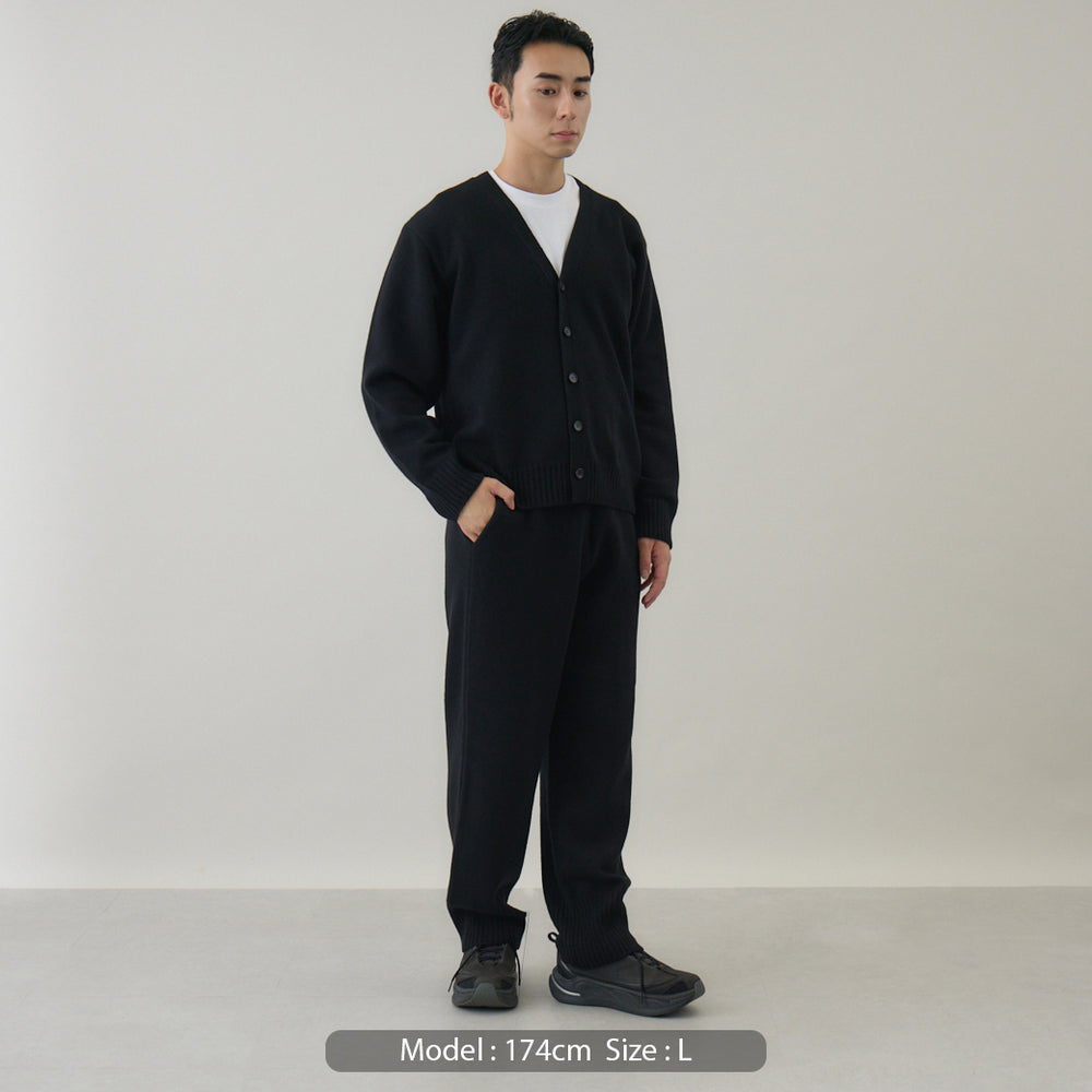 ひゅうご　 DIESEL Vネックカーディガン ブラック　M ウールカシミヤ Vネックカーディガン レギュラー – kuros.style