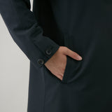 【kuros’オリジナル】KUROスタンドカラーコート｜2WAY 日本製 ユニセックス