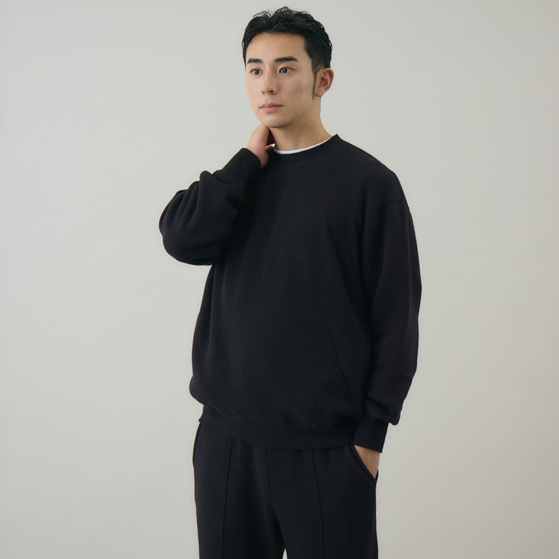 【kuros'オリジナル】もちとろクルーネックプルオーバー｜セットアップ可 日本製 ユニセックス