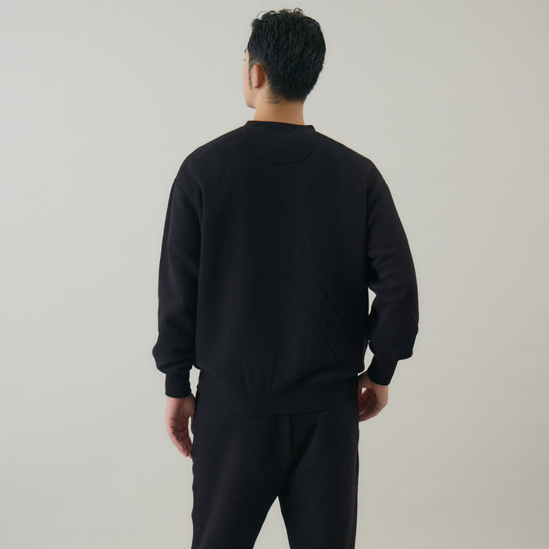 【kuros'オリジナル】もちとろクルーネックプルオーバー｜セットアップ可 日本製 ユニセックス