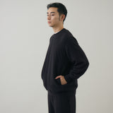 【kuros'オリジナル】もちとろクルーネックプルオーバー｜セットアップ可 日本製 ユニセックス