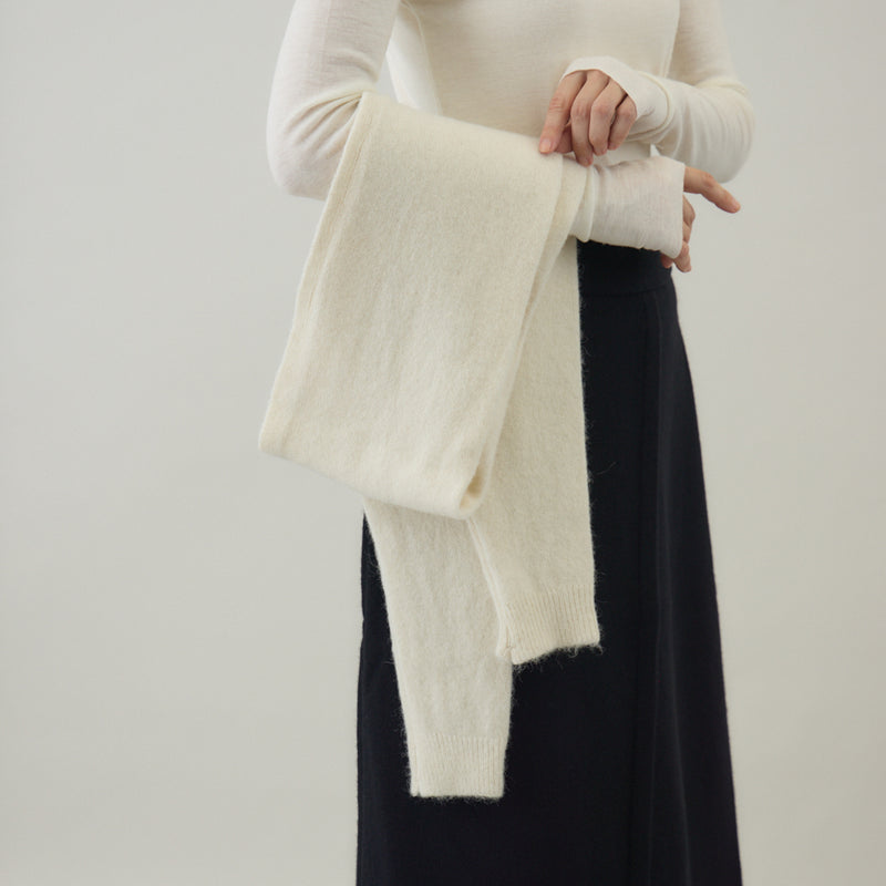 ベビーアルパカ混ストール｜kuros’別注色 日本製