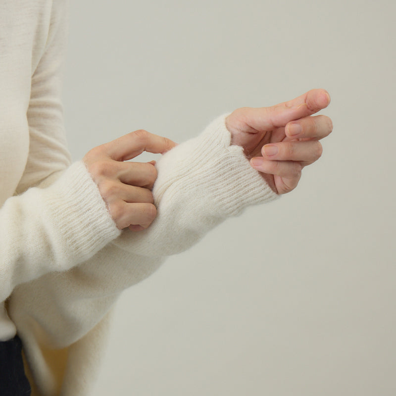 ベビーアルパカ混ストール｜kuros’別注色 日本製