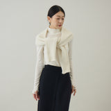 ベビーアルパカ混ストール｜kuros’別注色 日本製