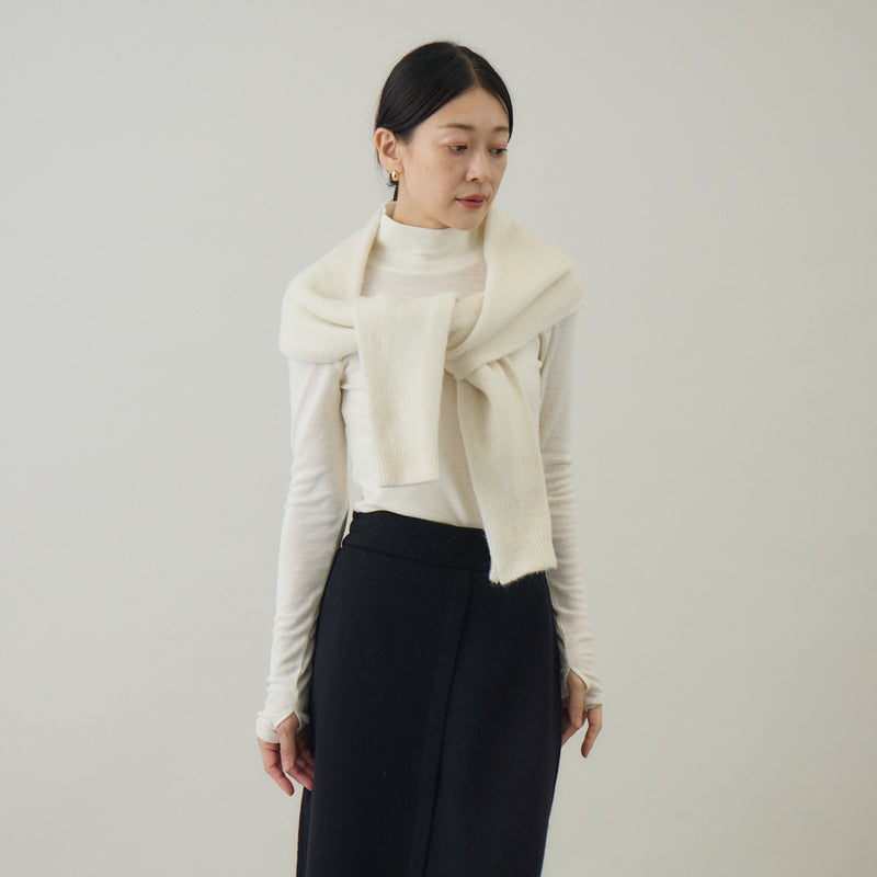 ベビーアルパカ混ストール｜kuros’別注色 日本製