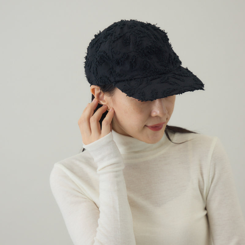 ボタニカル柄キャップ｜刺繡 日本製 ユニセックス