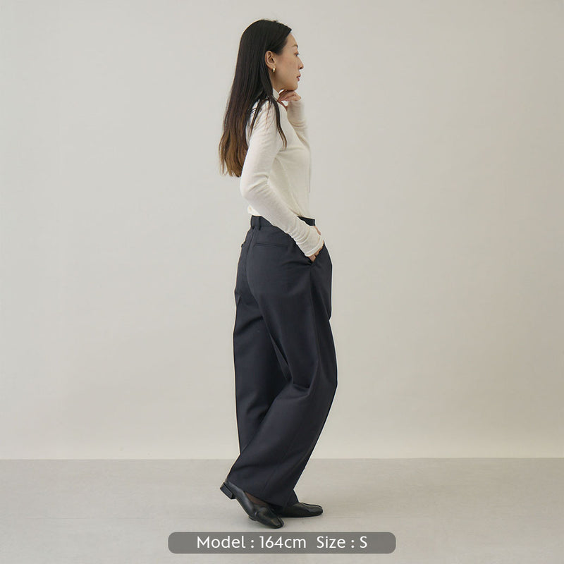 ウールタックワイドパンツ | ウール100％ ユニセックス