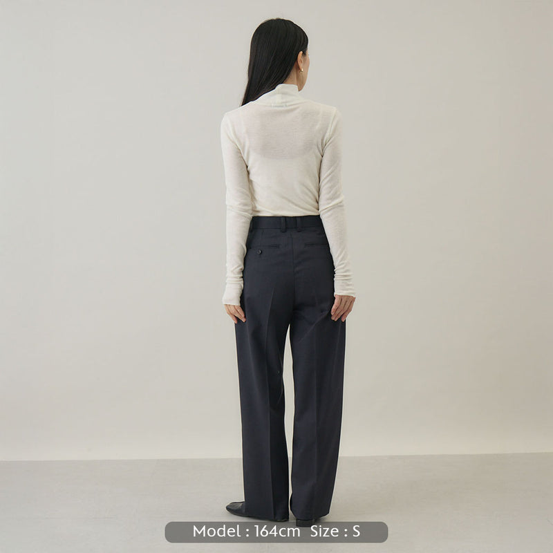 ウールタックワイドパンツ | ウール100％ ユニセックス