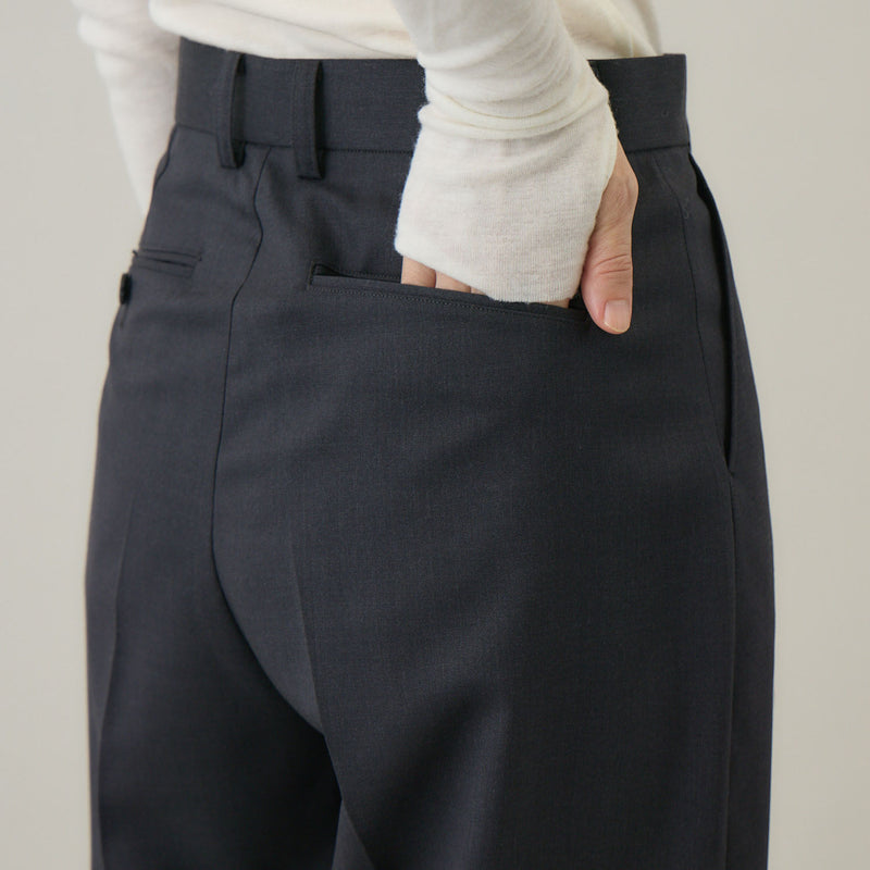 ウールタックワイドパンツ | ウール100％ ユニセックス