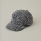 【Nine Tailor × kuros’別注】ウールシャギーキャップ｜チェック柄 日本製