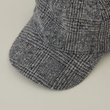 【Nine Tailor × kuros’別注】ウールシャギーキャップ｜チェック柄 日本製