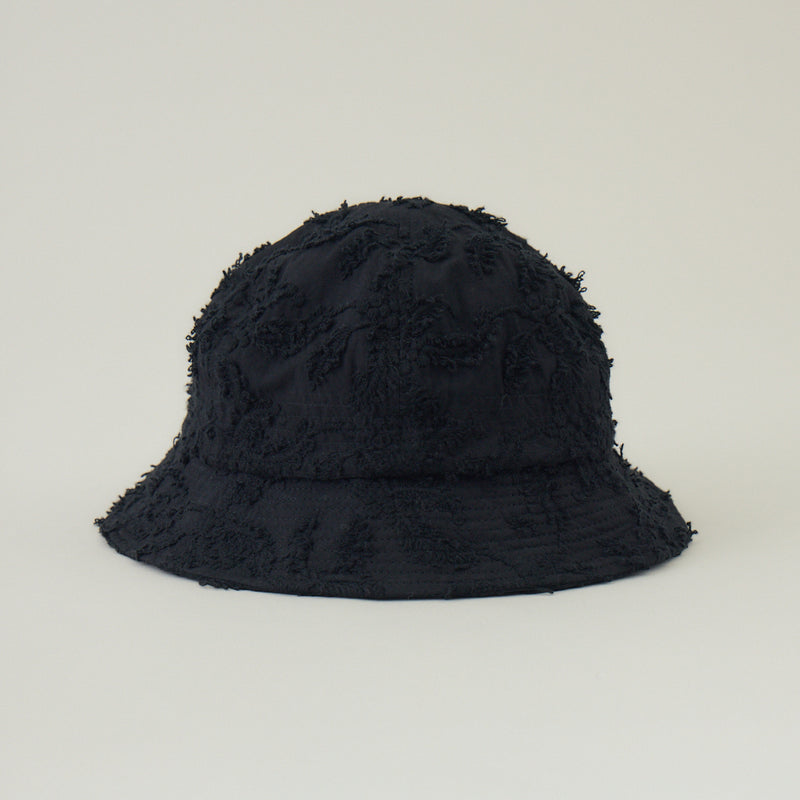 ボタニカル柄メトロハット｜刺繡 日本製 ユニセックス