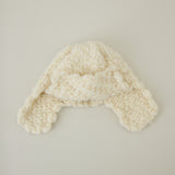 あったか耳付きニット帽｜手編み ウール100％ 日本製