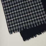 チェック柄やわらか2重織りストール ｜ウール 軽量 日本製