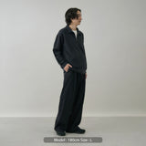 TWILL JERSEY TRACK JACKET/ BLACK ｜日本製 メンズ