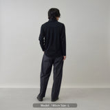 PLATING STITCH COTTON JERSEY SHIR/ BLACK | 日本製 メンズ