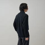 PLATING STITCH COTTON JERSEY SHIR/ BLACK | 日本製 メンズ
