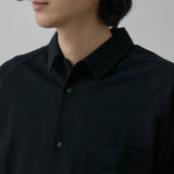 PLATING STITCH COTTON JERSEY SHIR/ BLACK | 日本製 メンズ