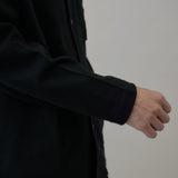 PLATING STITCH COTTON JERSEY SHIR/ BLACK | 日本製 メンズ