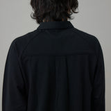 PLATING STITCH COTTON JERSEY SHIR/ BLACK | 日本製 メンズ