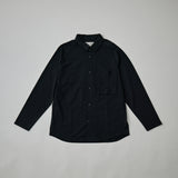 PLATING STITCH COTTON JERSEY SHIR/ BLACK | 日本製 メンズ