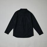 PLATING STITCH COTTON JERSEY SHIR/ BLACK | 日本製 メンズ
